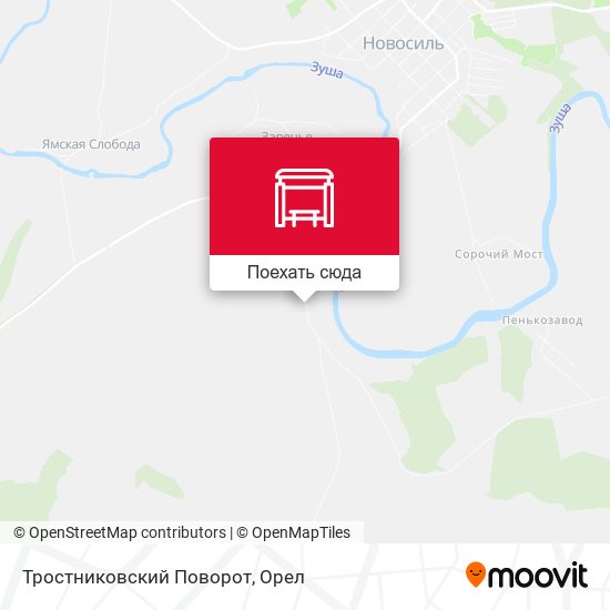 Карта Тростниковский Поворот