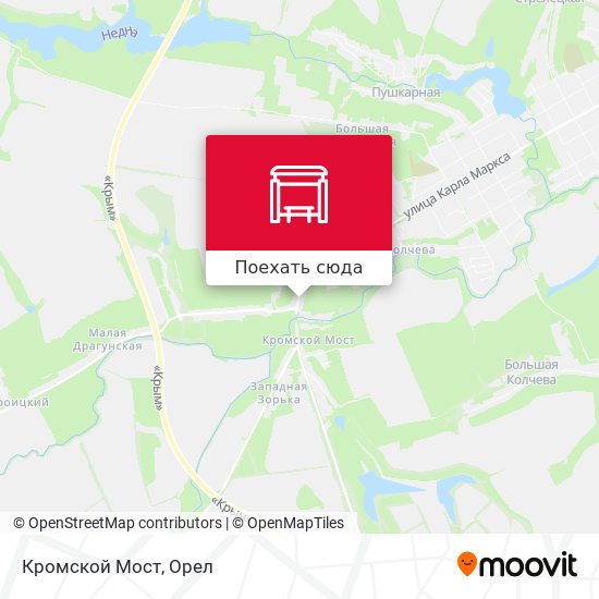 Карта Кромской Мост
