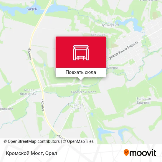 Карта Кромской Мост