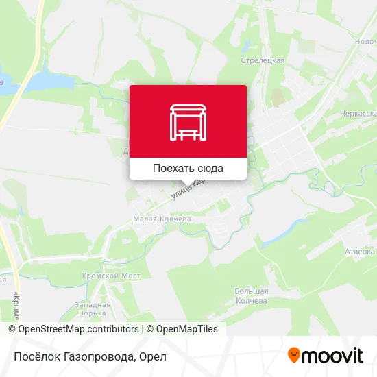Карта Посёлок Газопровода