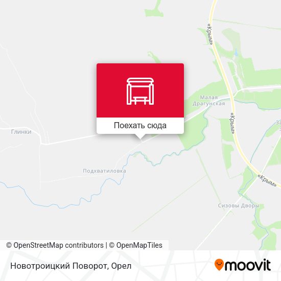 Карта Новотроицкий Поворот