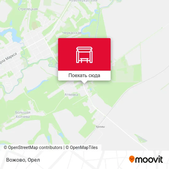 Карта Вожово