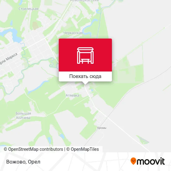Карта Вожово