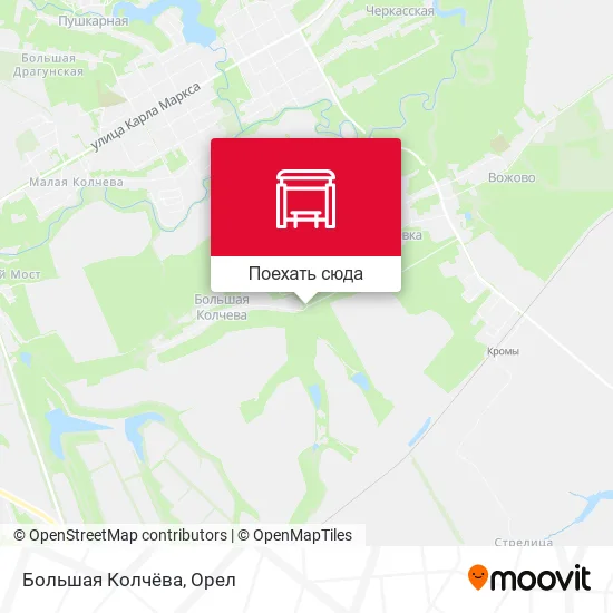 Карта Большая Колчёва