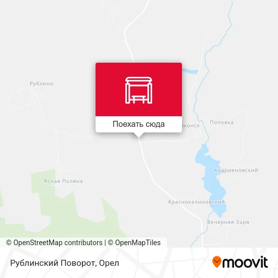 Карта Рублинский Поворот