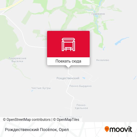 Карта Рождественский Посёлок