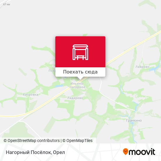 Карта Нагорный Посёлок