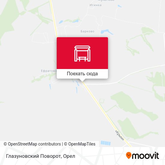 Карта Глазуновский Поворот