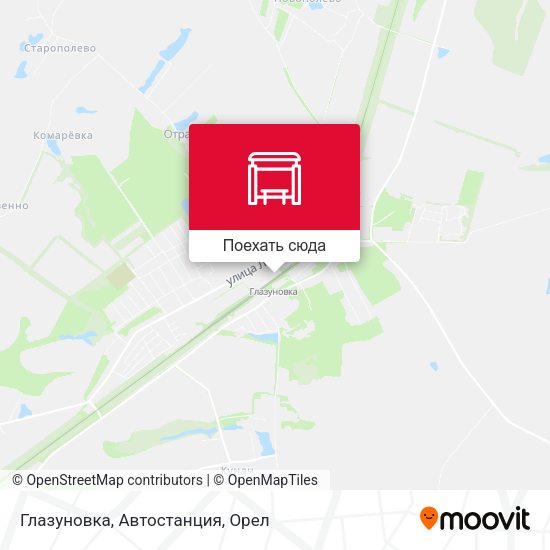Карта Глазуновка, Автостанция