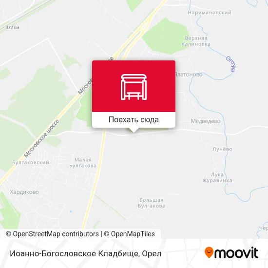 Карта Иоанно-Богословское Кладбище