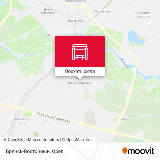 Карта Брянск-Восточный