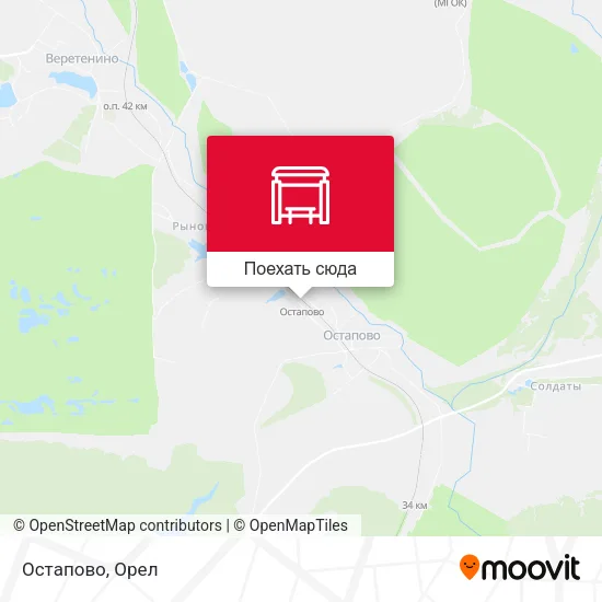 Карта Остапово