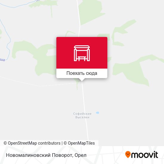 Карта Новомалиновский Поворот