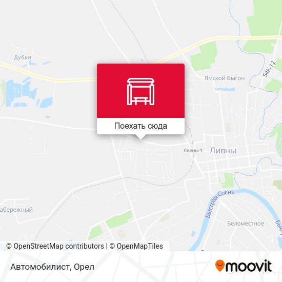 Карта Автомобилист
