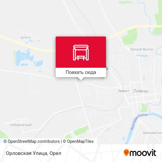 Карта Орловская Улица