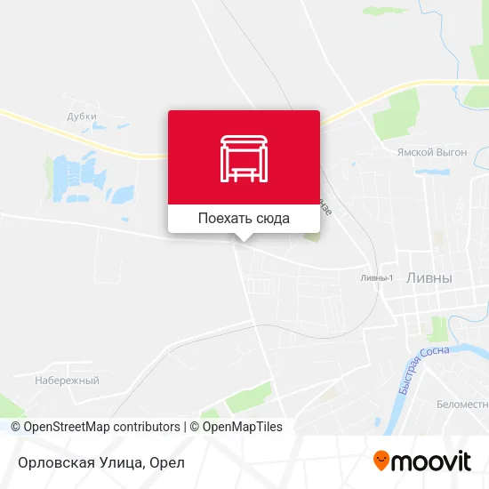 Карта Орловская Улица