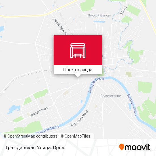 Карта Гражданская Улица