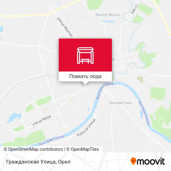 Карта Гражданская Улица