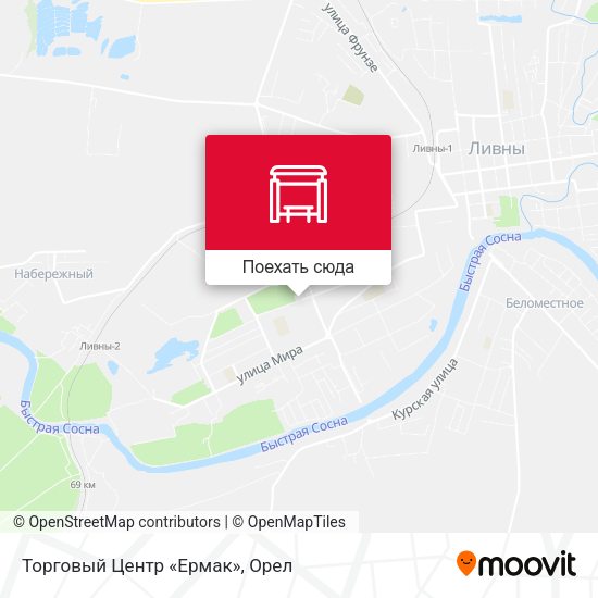 Карта Торговый Центр «Ермак»