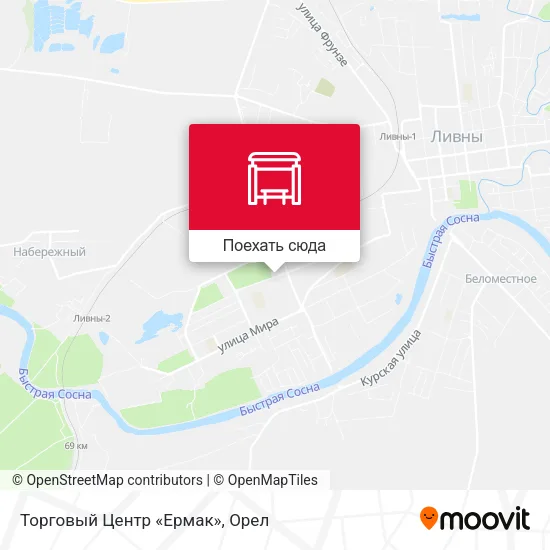 Карта Торговый Центр «Ермак»