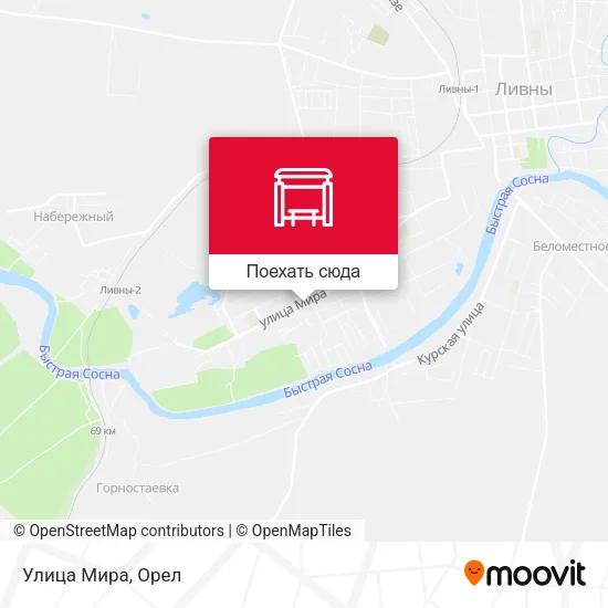 Карта Улица Мира