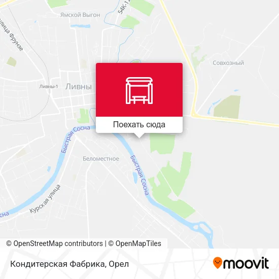 Карта Кондитерская Фабрика