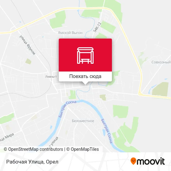 Карта Рабочая Улица