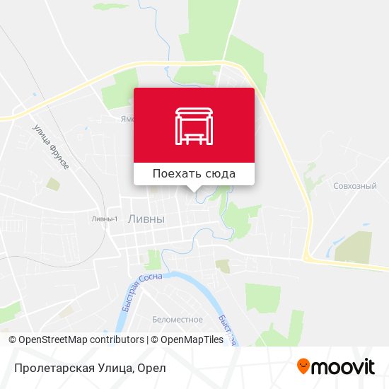 Карта Пролетарская Улица