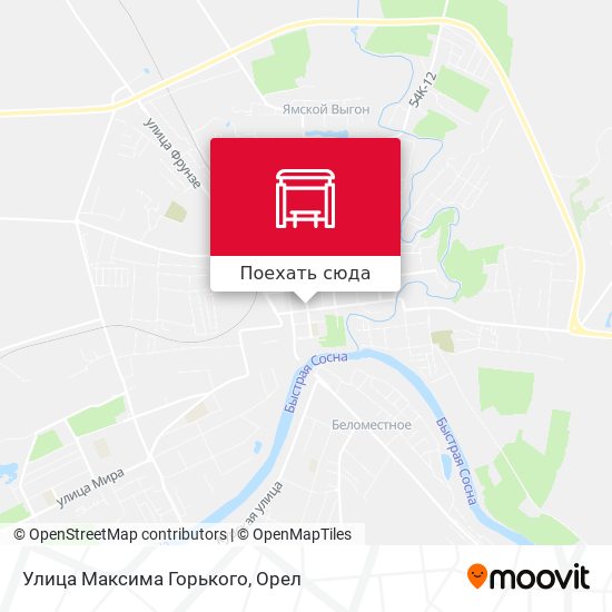 Карта Улица Максима Горького