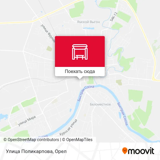 Карта Улица Поликарпова