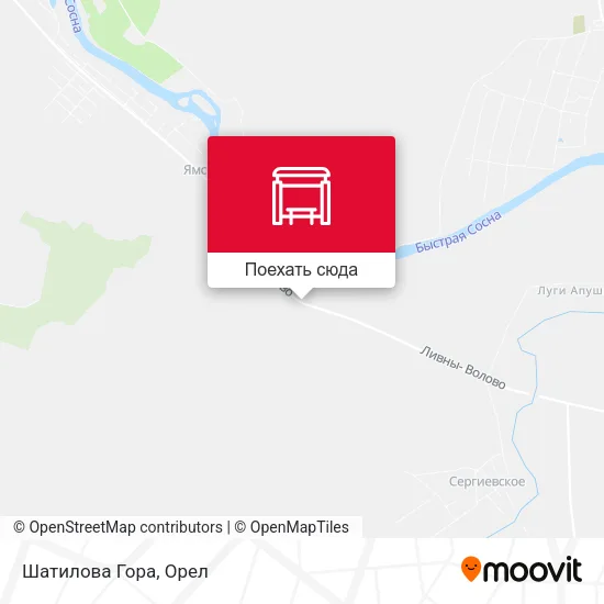 Карта Шатилова Гора