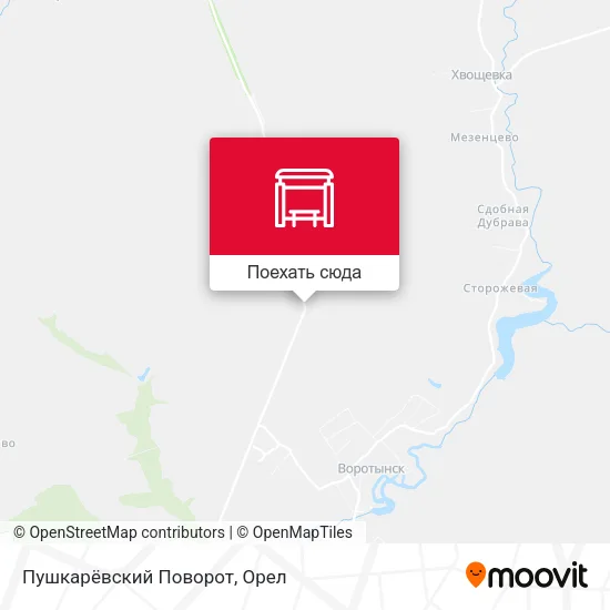 Карта Пушкарёвский Поворот
