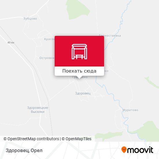 Карта Здоровец