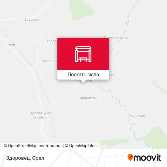 Карта Здоровец