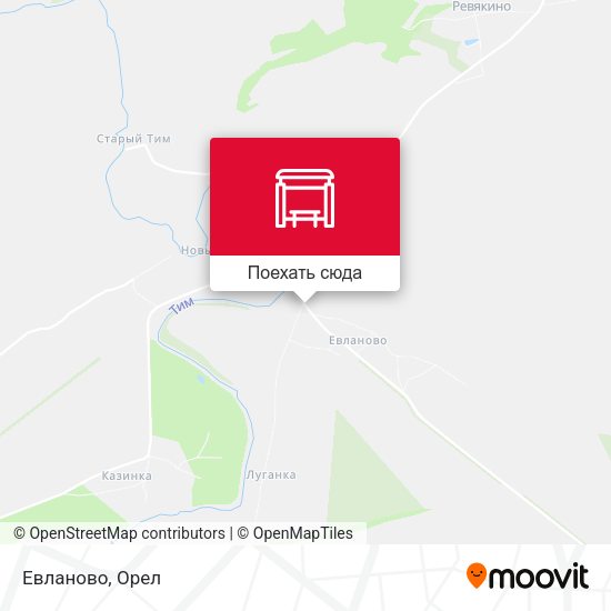 Карта Евланово