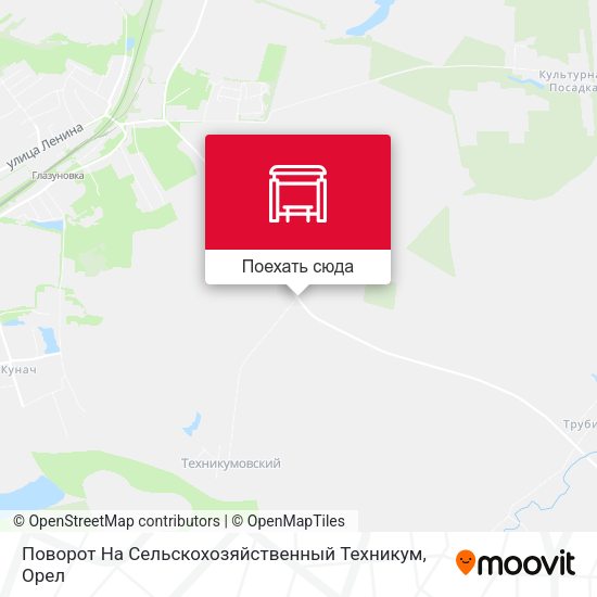 Карта Поворот На Сельскохозяйственный Техникум