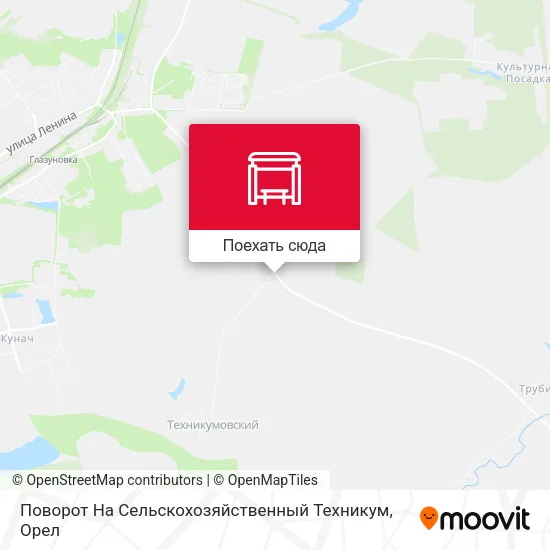 Карта Поворот На Сельскохозяйственный Техникум