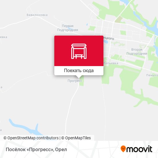 Карта Посёлок «Прогресс»