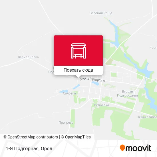 Карта 1-Я Подгорная
