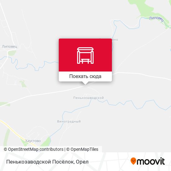 Карта Пенькозаводской Посёлок
