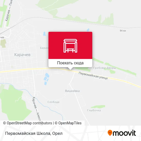 Карта Первомайская Школа