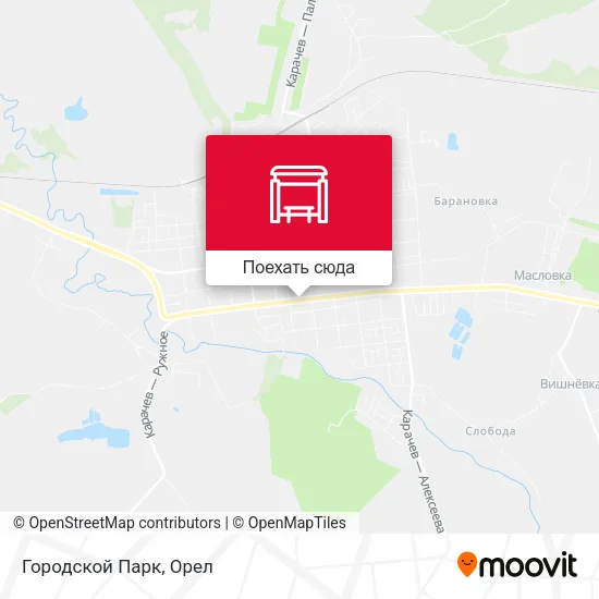 Карта Городской Парк
