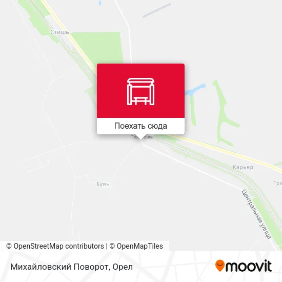 Карта Михайловский Поворот