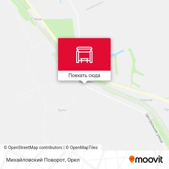 Карта Михайловский Поворот