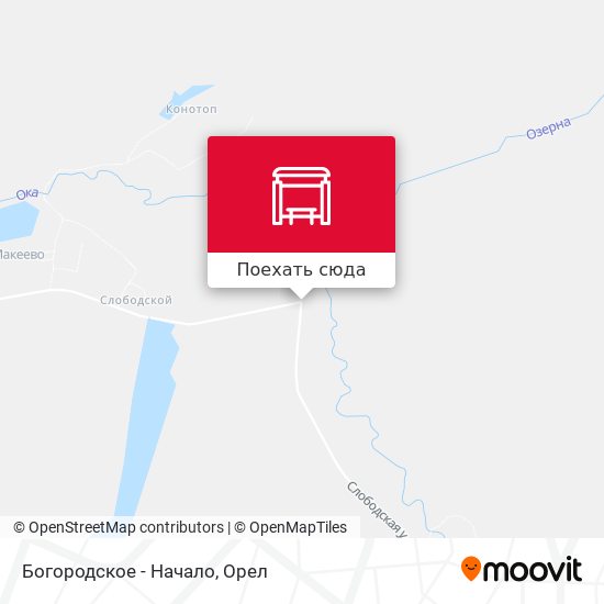 Карта Богородское - Начало