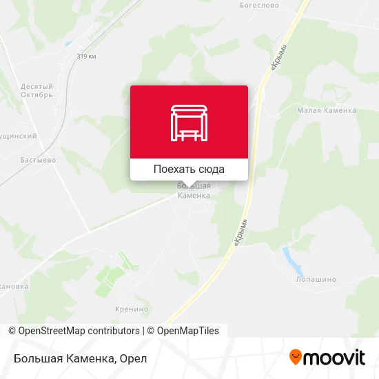 Карта Большая Каменка