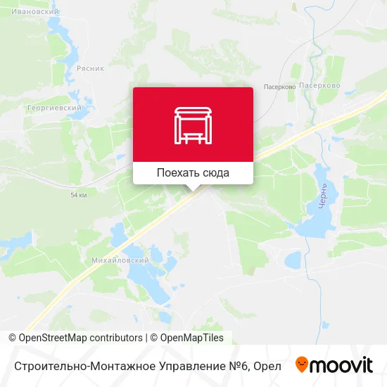 Карта Строительно-Монтажное Управление №6