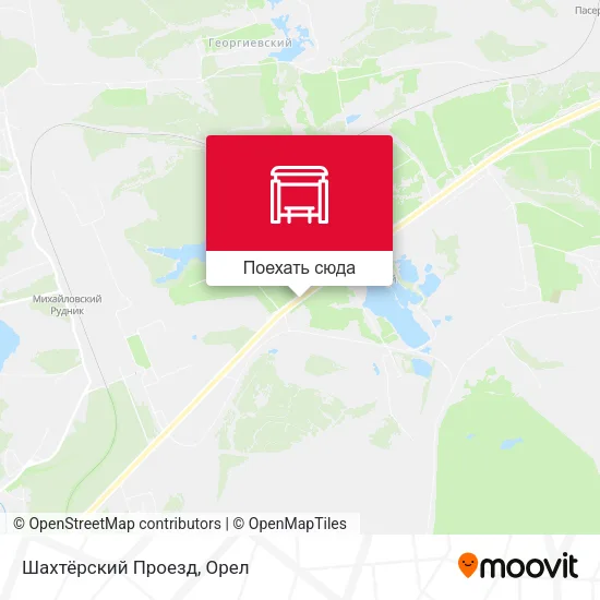 Карта Шахтёрский Проезд