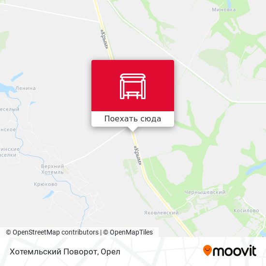 Карта Хотемльский Поворот