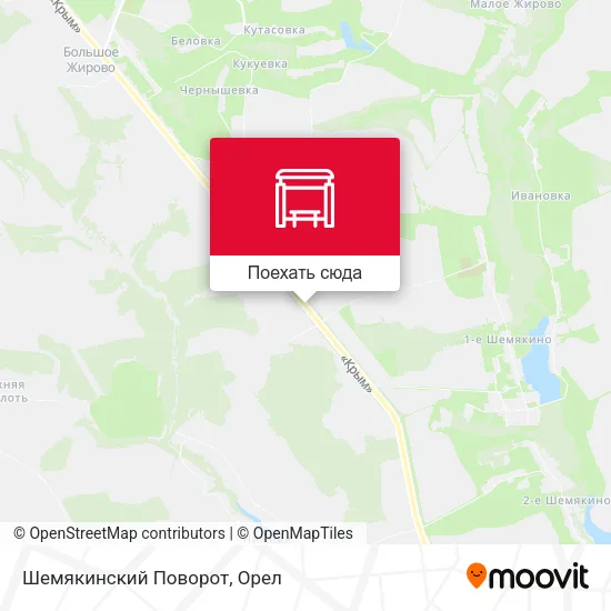 Карта Шемякинский Поворот
